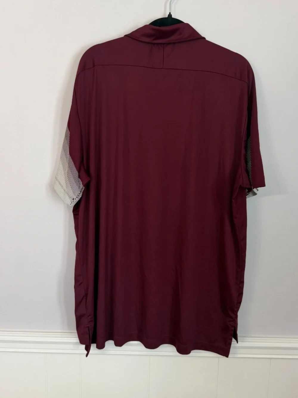 adidas Men’s Prime Blue Maroon & White Texas A&M Short Sleeve Polo Sz 2XL GUC